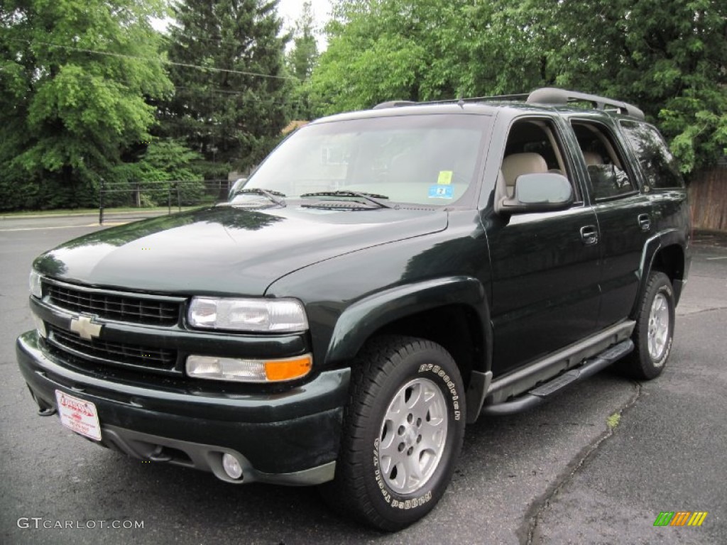 2002 Tahoe Z71 4x4 - Forest Green Metallic / Tan/Neutral photo #2