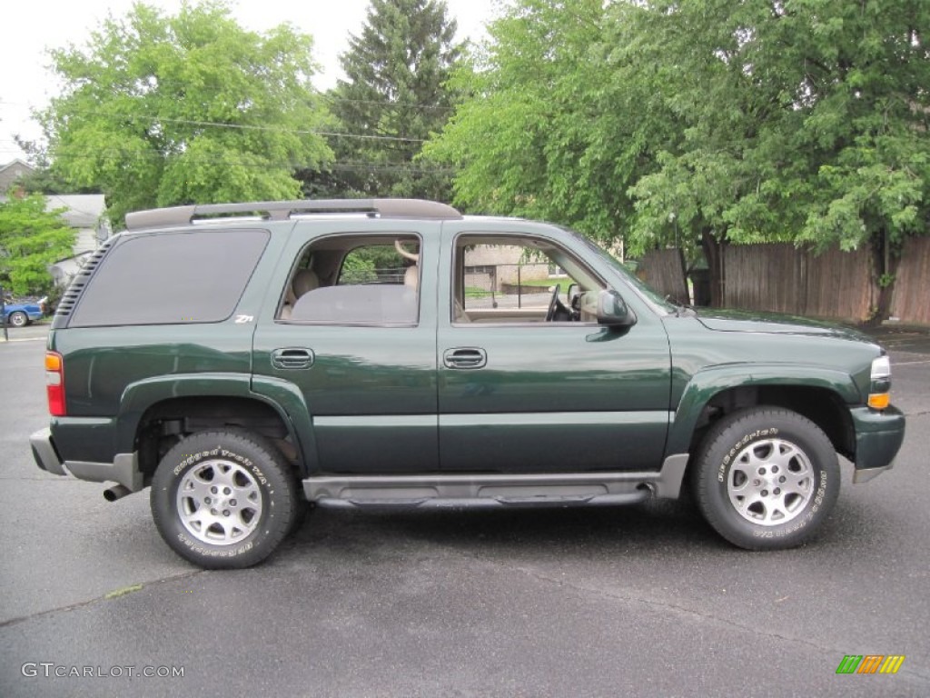 2002 Tahoe Z71 4x4 - Forest Green Metallic / Tan/Neutral photo #9