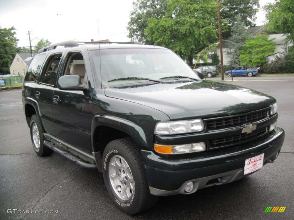 2002 Tahoe Z71 4x4 - Forest Green Metallic / Tan/Neutral photo #11