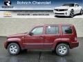 2009 Red Rock Crystal Pearl Jeep Liberty Sport 4x4  photo #1