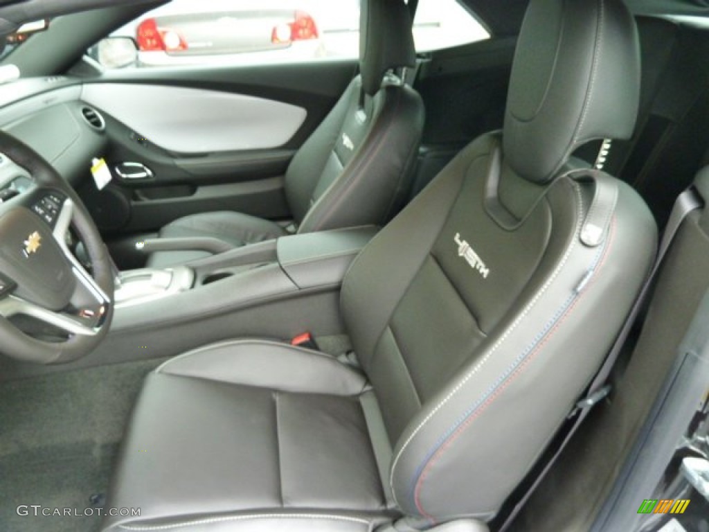 Jet Black Interior 2012 Chevrolet Camaro LT 45th Anniversary Edition Convertible Photo #56640258