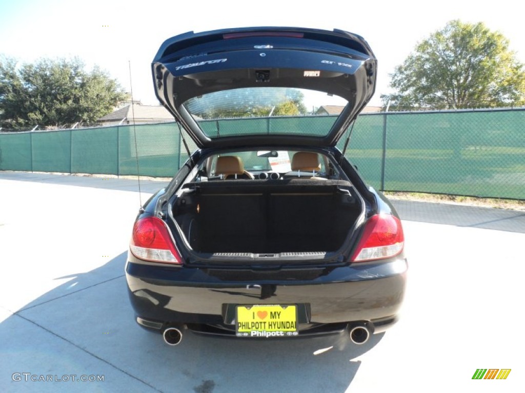 2006 Tiburon GT - Obsidian Black / Black photo #30