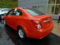 2012 Inferno Orange Metallic Chevrolet Sonic LT Sedan  photo #2