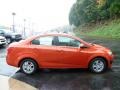 2012 Inferno Orange Metallic Chevrolet Sonic LT Sedan  photo #5