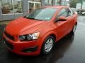 2012 Inferno Orange Metallic Chevrolet Sonic LT Sedan  photo #8