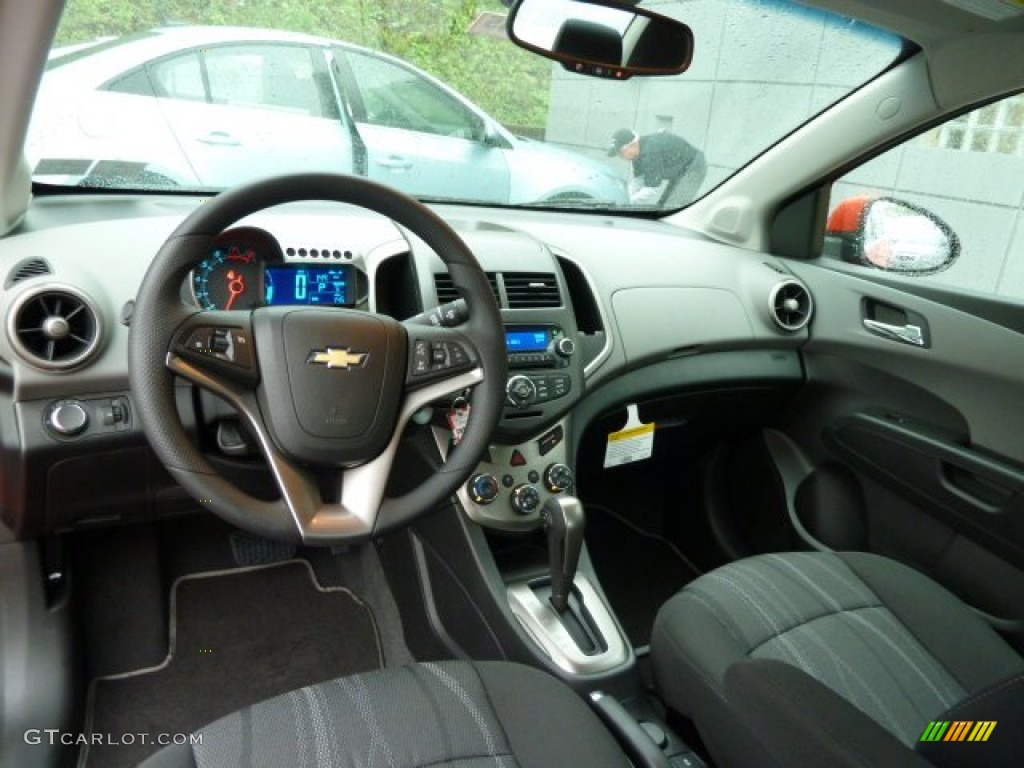 Jet Black/Dark Titanium Interior 2012 Chevrolet Sonic LT Sedan Photo #56640756