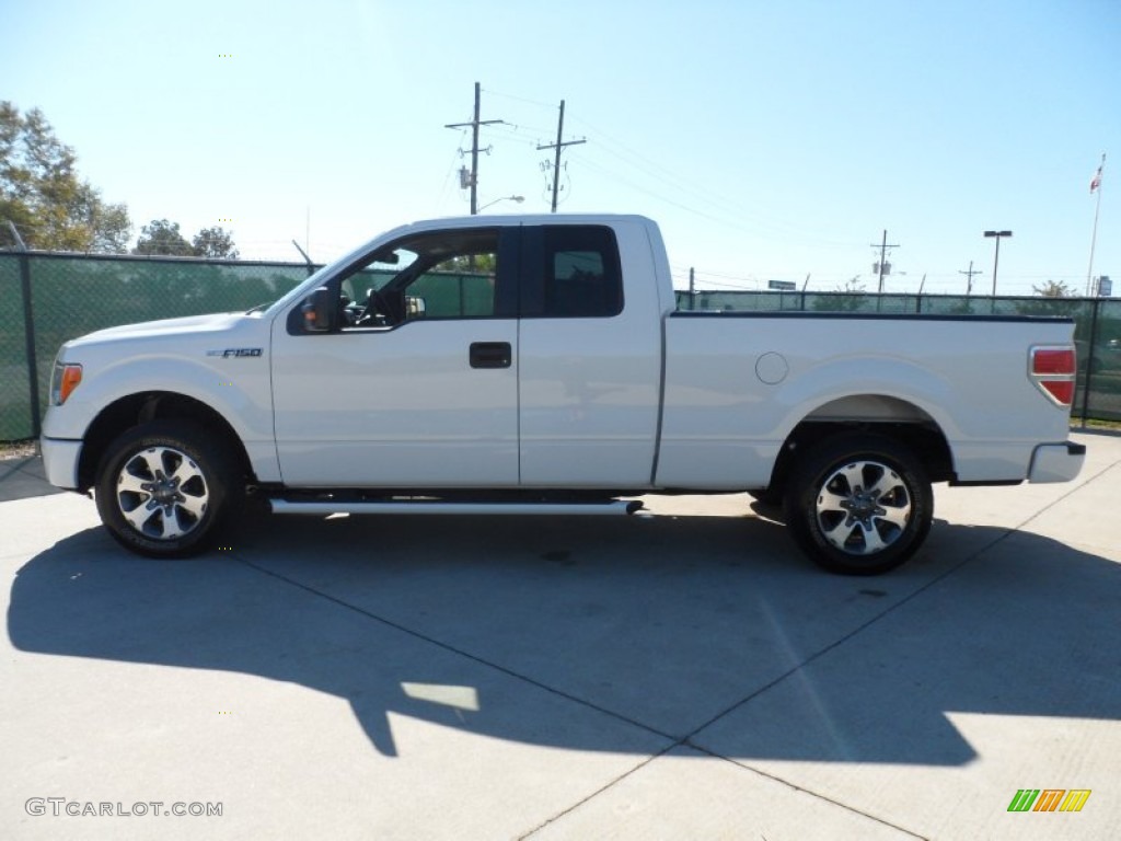 2011 F150 STX SuperCab - Oxford White / Black photo #6