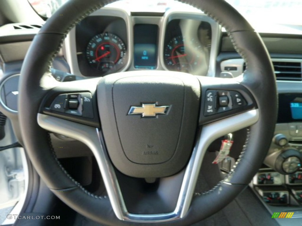 2012 Chevrolet Camaro LT/RS Convertible Black Steering Wheel Photo #56641161