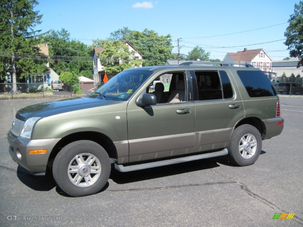 2003 Mountaineer Convenience AWD - Estate Green Metallic / Medium Dark Parchment photo #1
