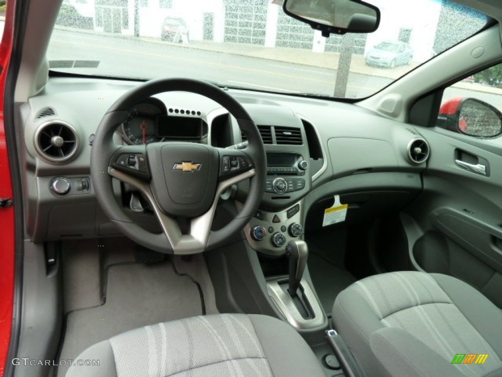 2012 Chevrolet Sonic LT Sedan Dark Pewter/Dark Titanium Dashboard Photo #56641458