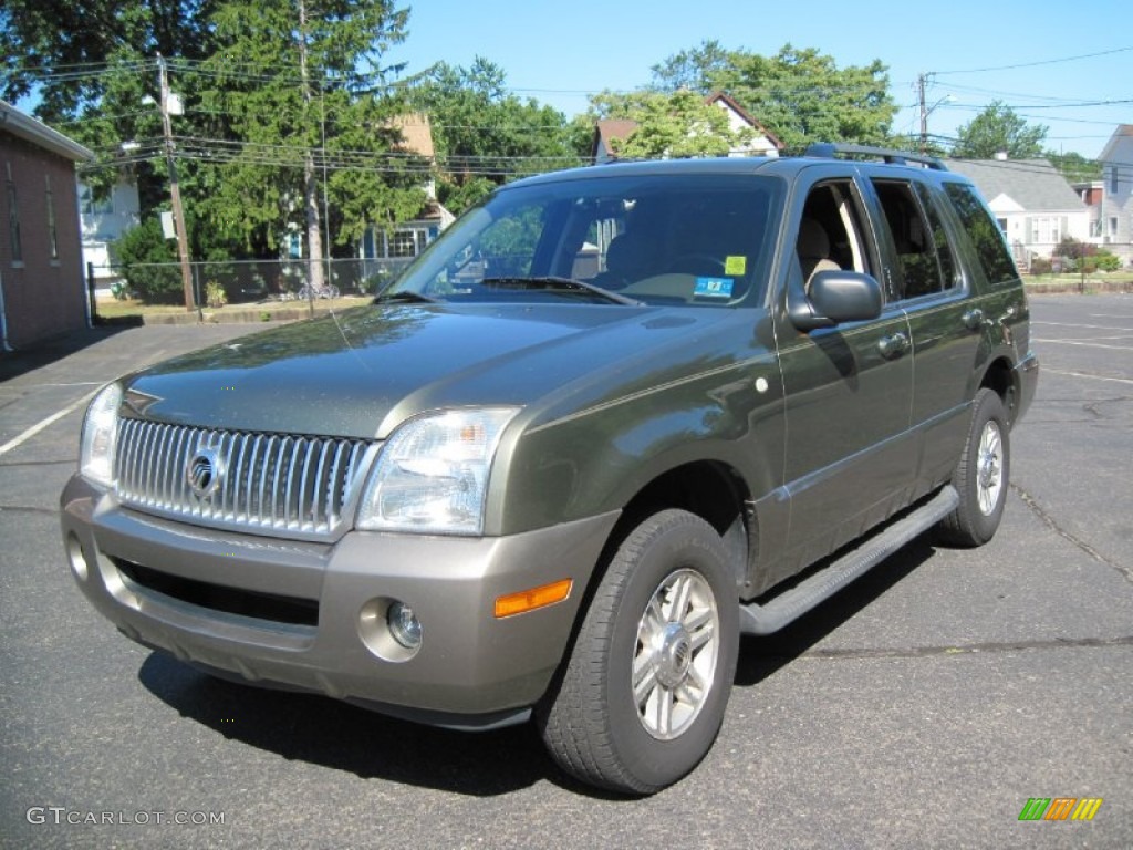 2003 Mountaineer Convenience AWD - Estate Green Metallic / Medium Dark Parchment photo #2