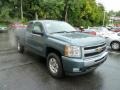 2011 Blue Granite Metallic Chevrolet Silverado 1500 LT Extended Cab 4x4  photo #6