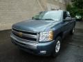 2011 Blue Granite Metallic Chevrolet Silverado 1500 LT Extended Cab 4x4  photo #8