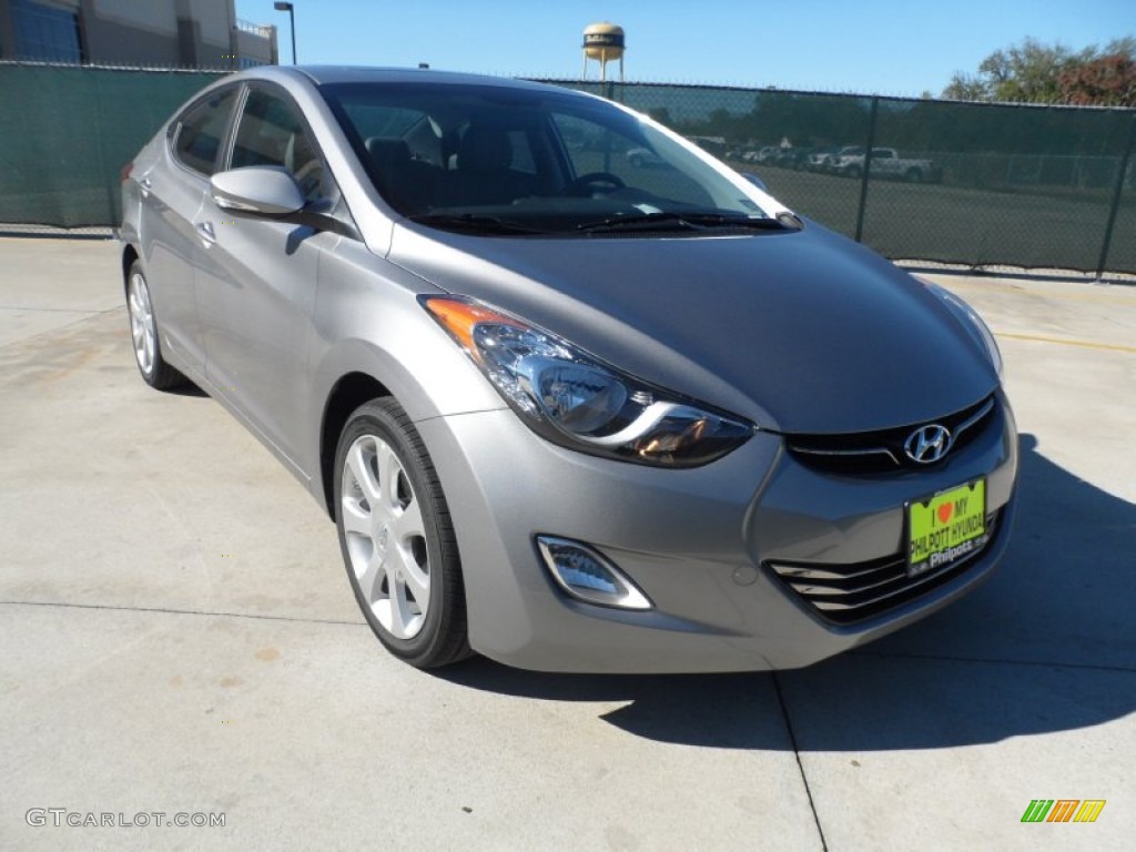 2012 Elantra Limited - Titanium Gray Metallic / Gray photo #1