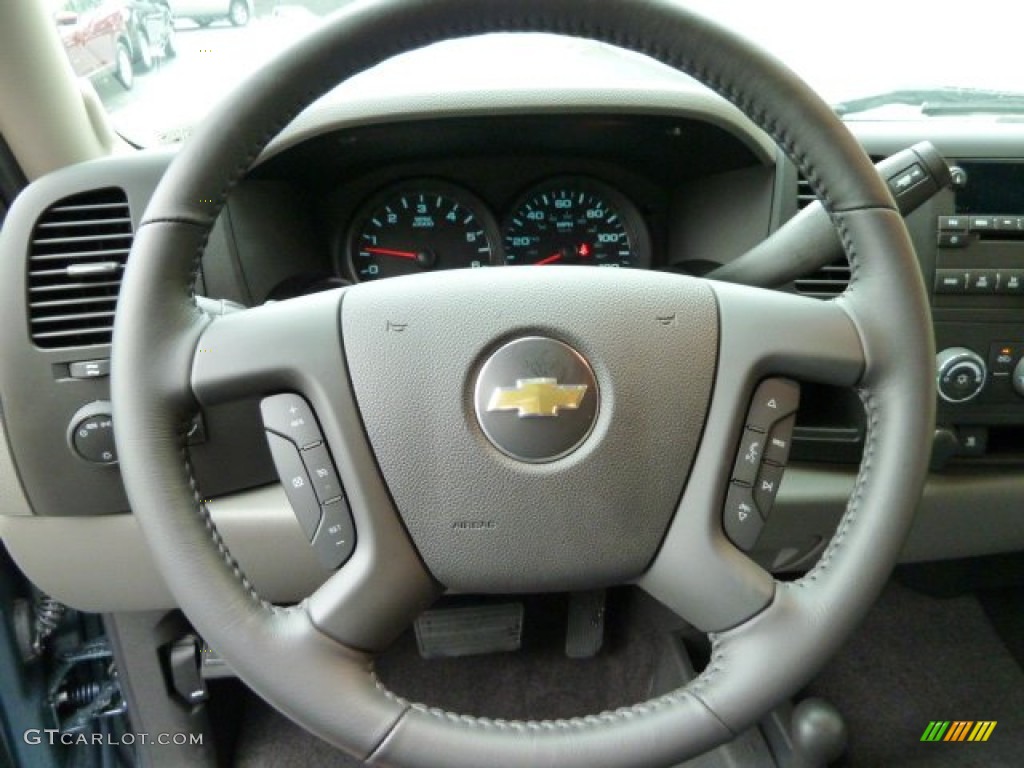 2011 Silverado 1500 LS Crew Cab 4x4 - Blue Granite Metallic / Dark Titanium photo #16