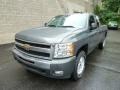 2011 Steel Green Metallic Chevrolet Silverado 1500 LT Extended Cab 4x4  photo #8