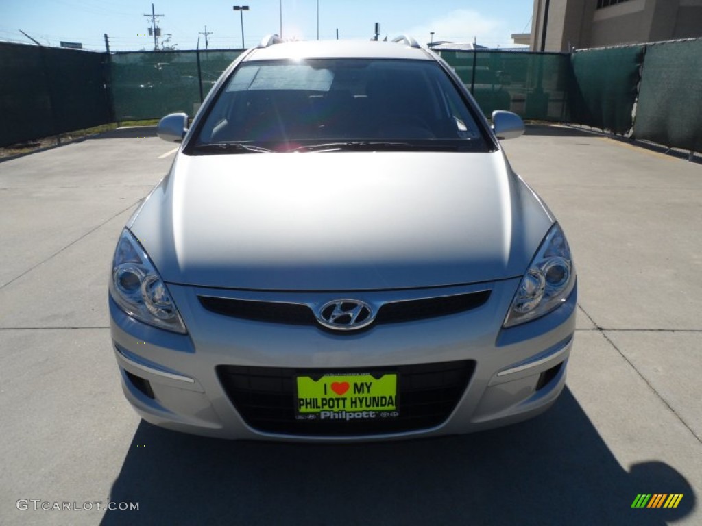 2012 Elantra GLS Touring - Shimmering Silver / Black photo #8