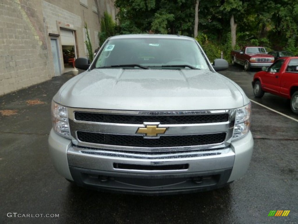 2011 Silverado 1500 LS Extended Cab 4x4 - Sheer Silver Metallic / Dark Titanium photo #7