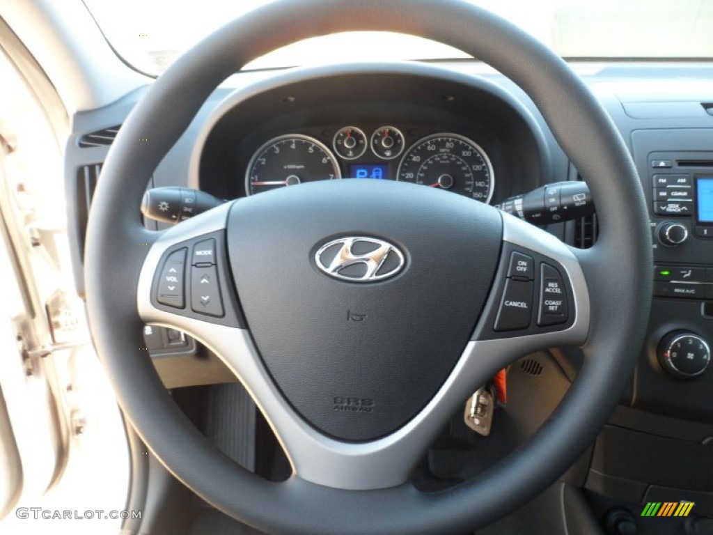 2012 Elantra GLS Touring - Shimmering Silver / Black photo #32