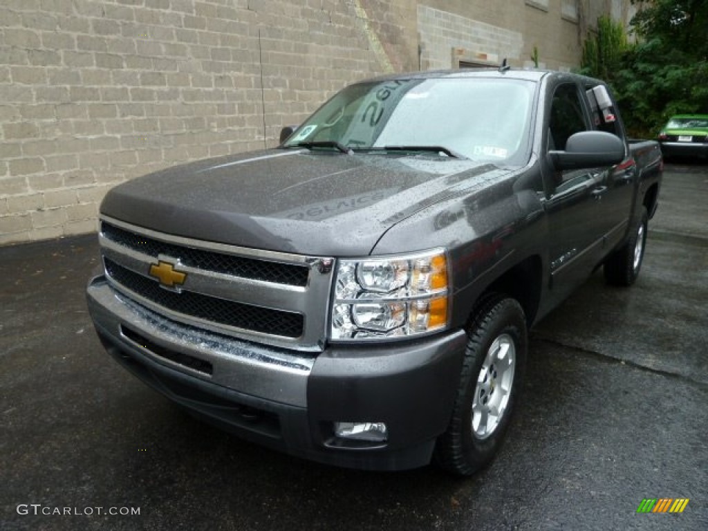 2011 Silverado 1500 LT Crew Cab 4x4 - Taupe Gray Metallic / Ebony photo #8