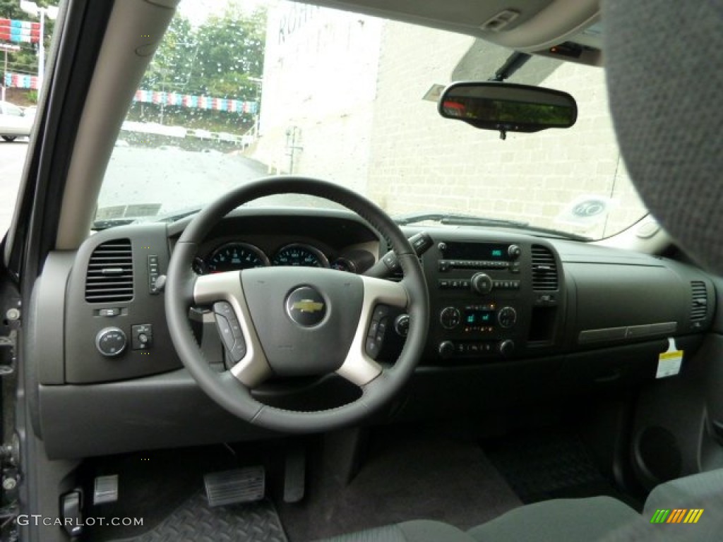 2011 Silverado 1500 LT Crew Cab 4x4 - Taupe Gray Metallic / Ebony photo #12