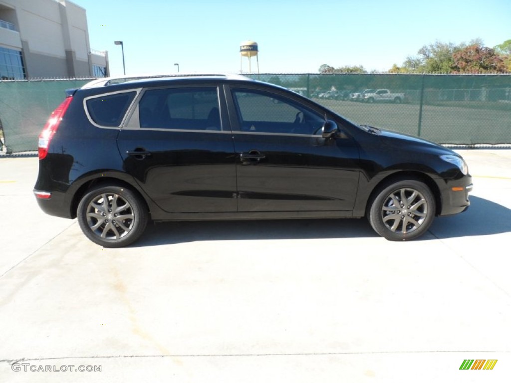 Black Noir Pearl 2012 Hyundai Elantra GLS Touring Exterior Photo #56643861