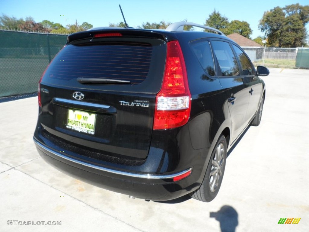 2012 Elantra GLS Touring - Black Noir Pearl / Black photo #3
