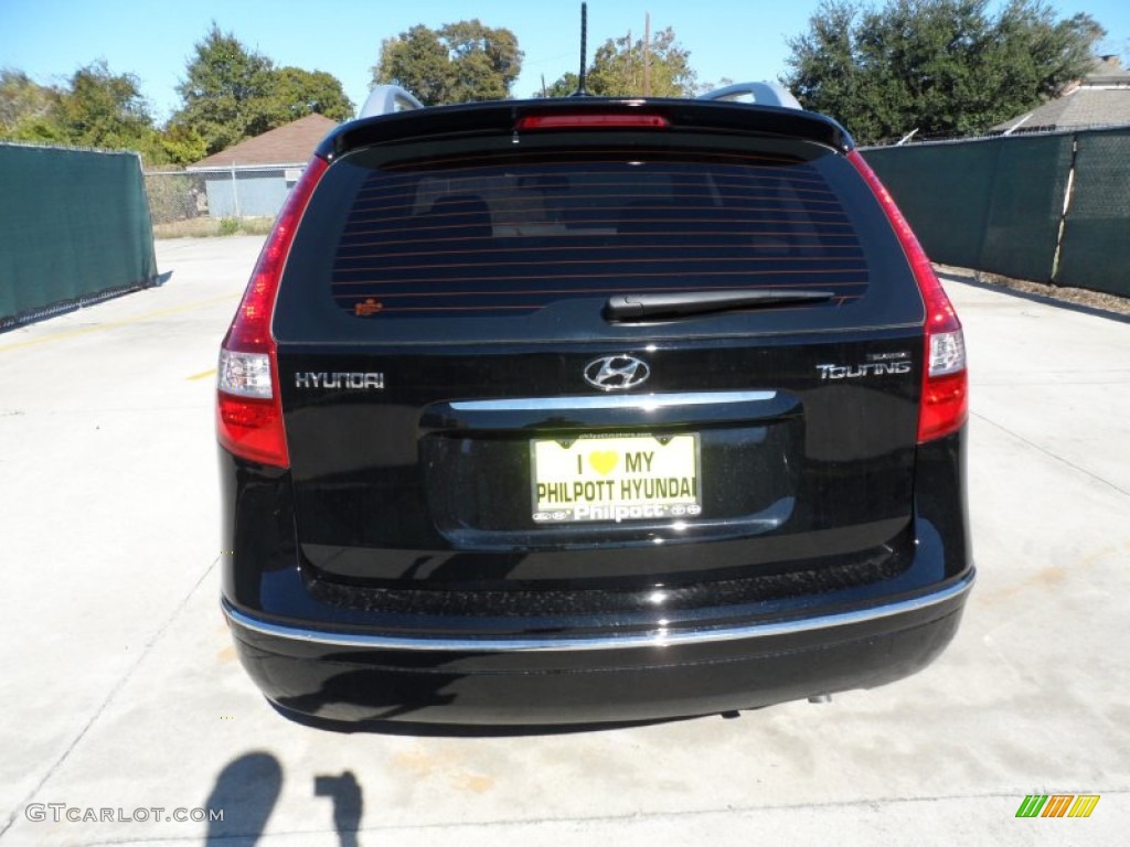 2012 Elantra GLS Touring - Black Noir Pearl / Black photo #4