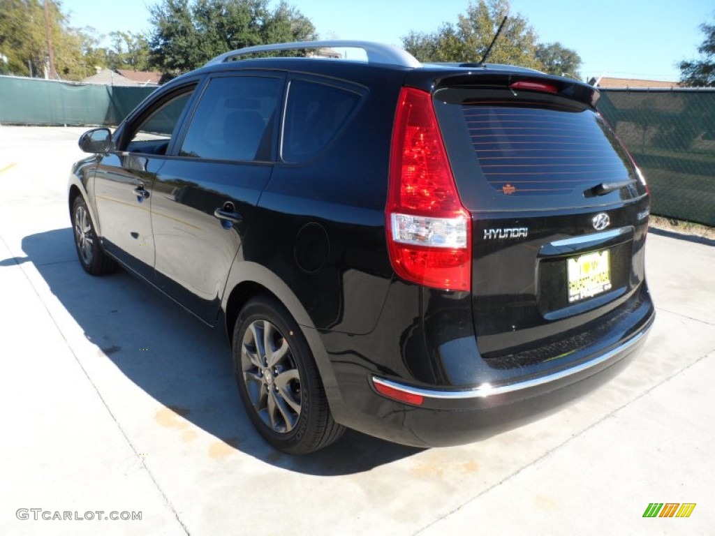 2012 Elantra GLS Touring - Black Noir Pearl / Black photo #5