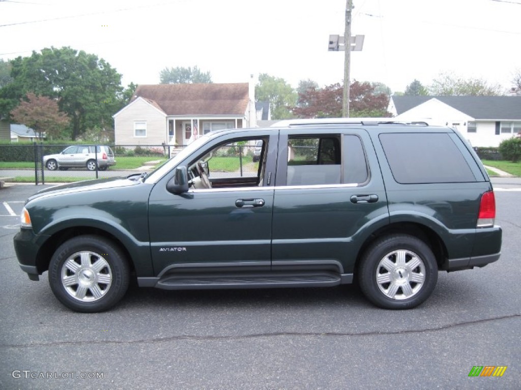 2003 Aviator Luxury AWD - Aspen Green Metallic / Light Parchment photo #1