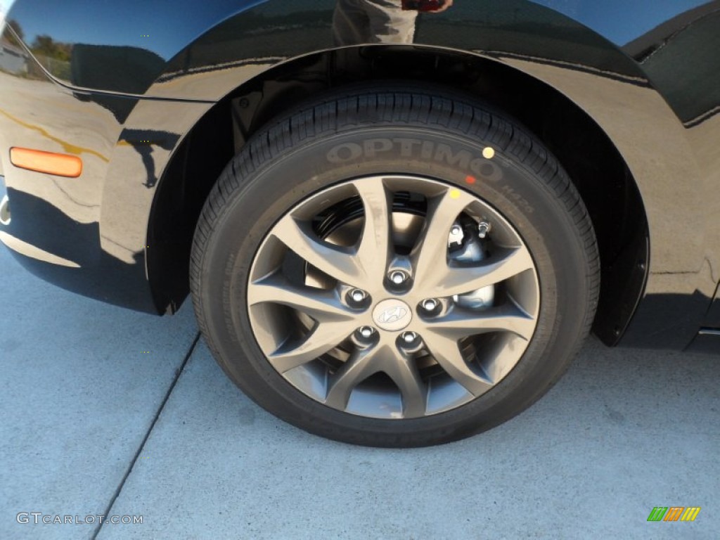 2012 Elantra GLS Touring - Black Noir Pearl / Black photo #10