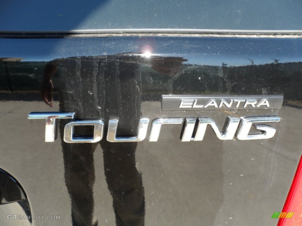 2012 Elantra GLS Touring - Black Noir Pearl / Black photo #16