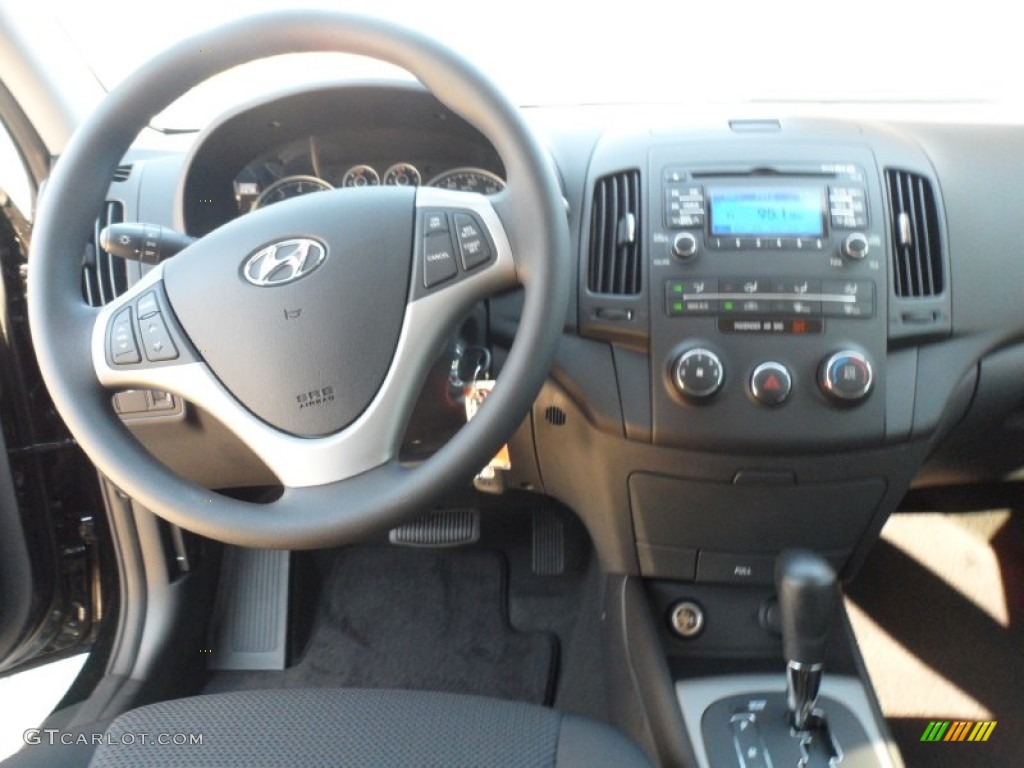 2012 Elantra GLS Touring - Black Noir Pearl / Black photo #27