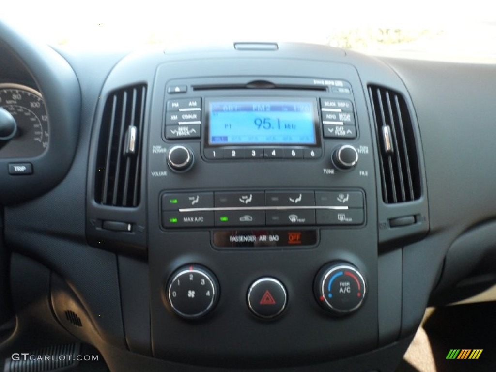 2012 Elantra GLS Touring - Black Noir Pearl / Black photo #28