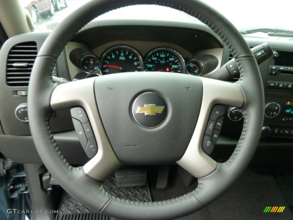 2011 Silverado 1500 LT Crew Cab 4x4 - Blue Granite Metallic / Ebony photo #17