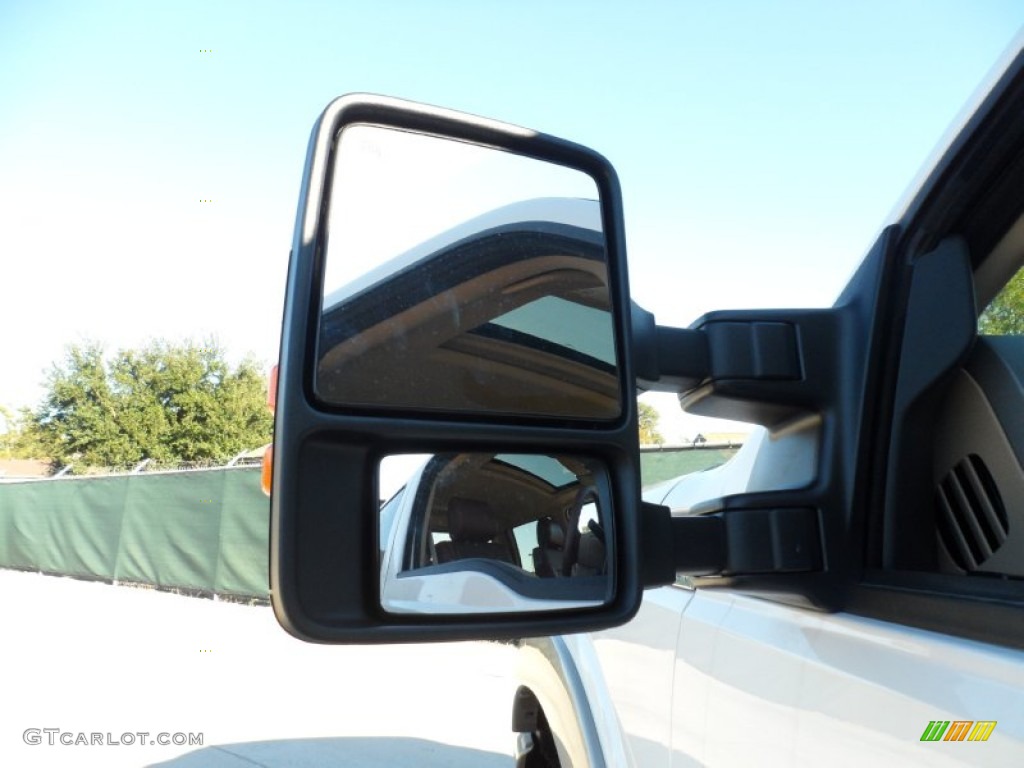 2012 F250 Super Duty King Ranch Crew Cab 4x4 - White Platinum Metallic Tri-Coat / Chaparral Leather photo #17