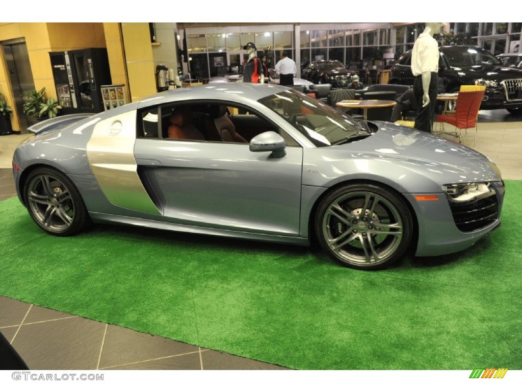 Jet Blue Metallic 2011 Audi R8 5.2 FSI quattro Exterior Photo #56646465