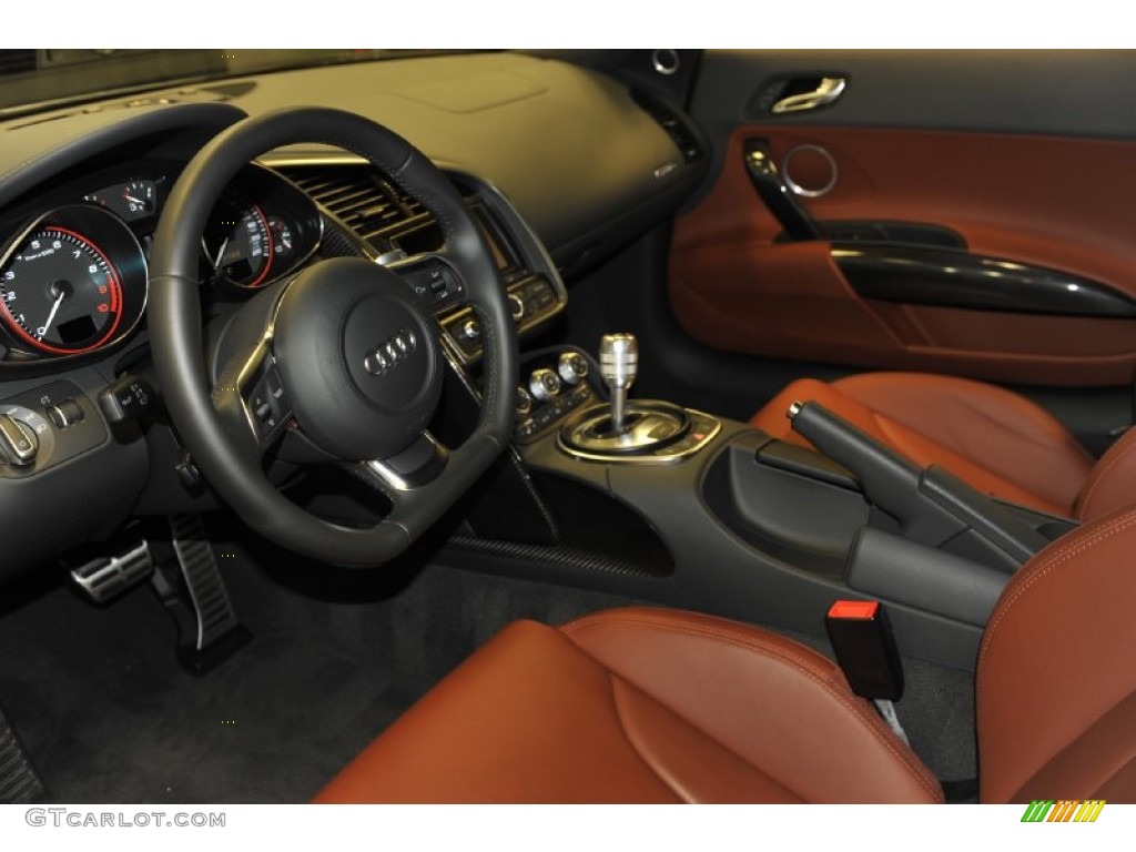Tuscan Brown Interior 2011 Audi R8 5.2 FSI quattro Photo #56646510