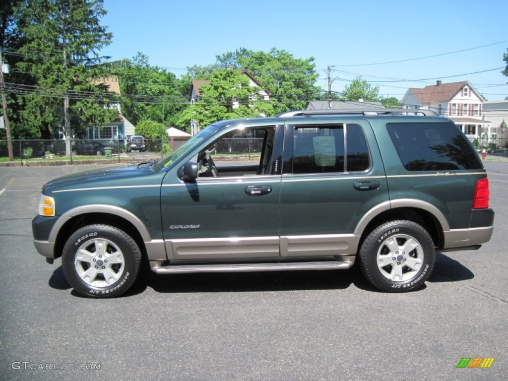 2004 Explorer Eddie Bauer 4x4 - Aspen Green Metallic / Medium Parchment photo #3