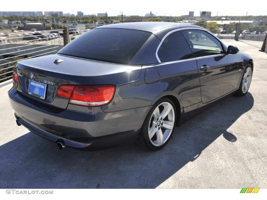 2008 3 Series 335i Convertible - Sparkling Graphite Metallic / Black photo #7