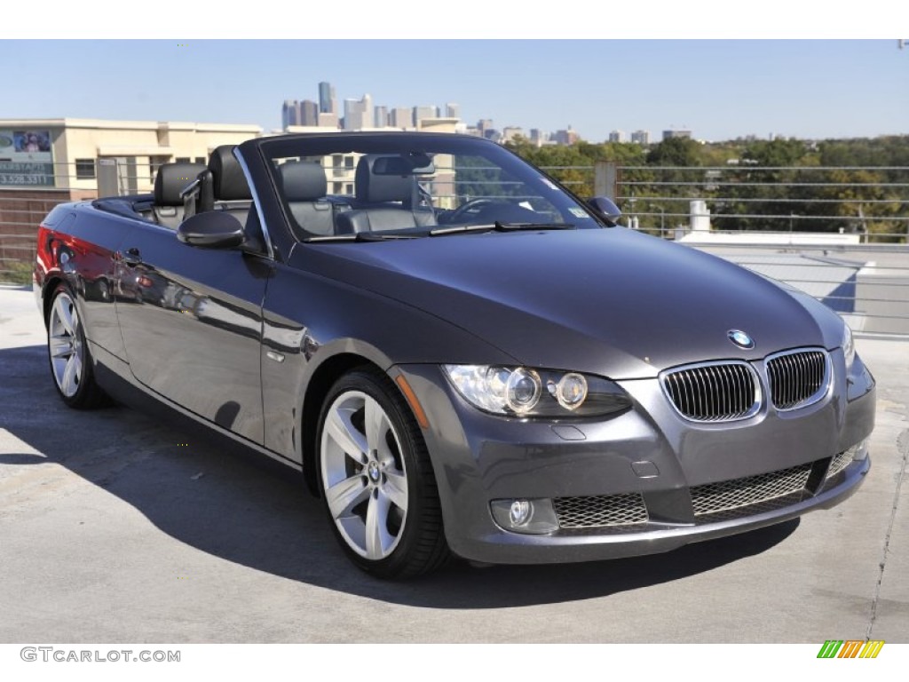 2008 3 Series 335i Convertible - Sparkling Graphite Metallic / Black photo #11