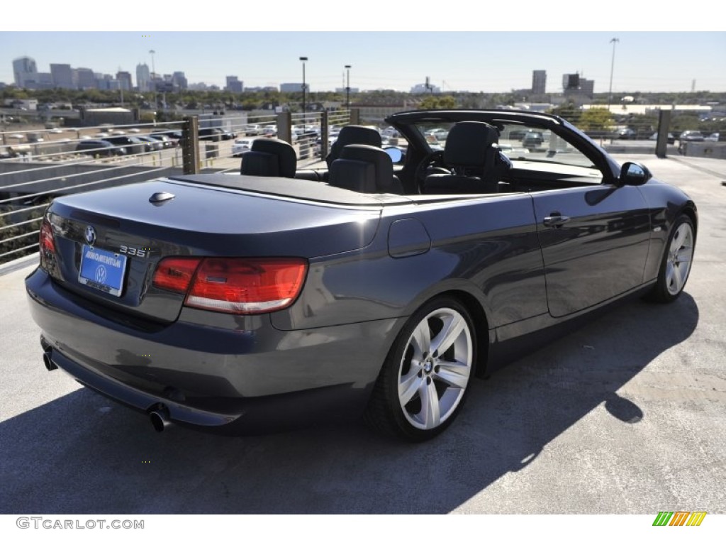 2008 3 Series 335i Convertible - Sparkling Graphite Metallic / Black photo #12