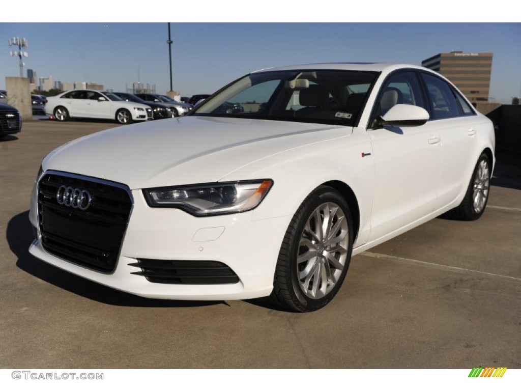 Ibis White 2012 Audi A6 3.0T quattro Sedan Exterior Photo #56648157