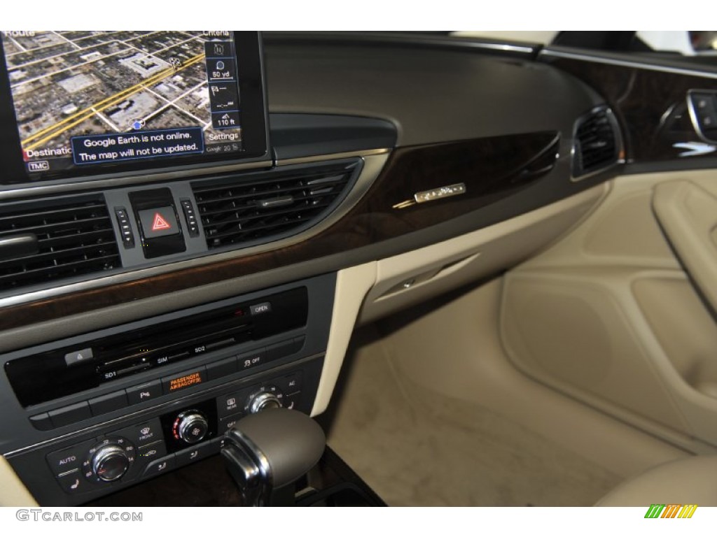 2012 A6 3.0T quattro Sedan - Ibis White / Velvet Beige photo #12