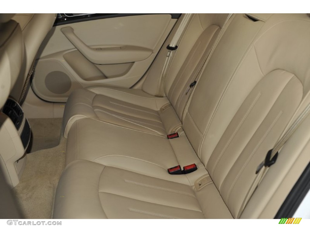 Velvet Beige Interior 2012 Audi A6 3.0T quattro Sedan Photo #56648327