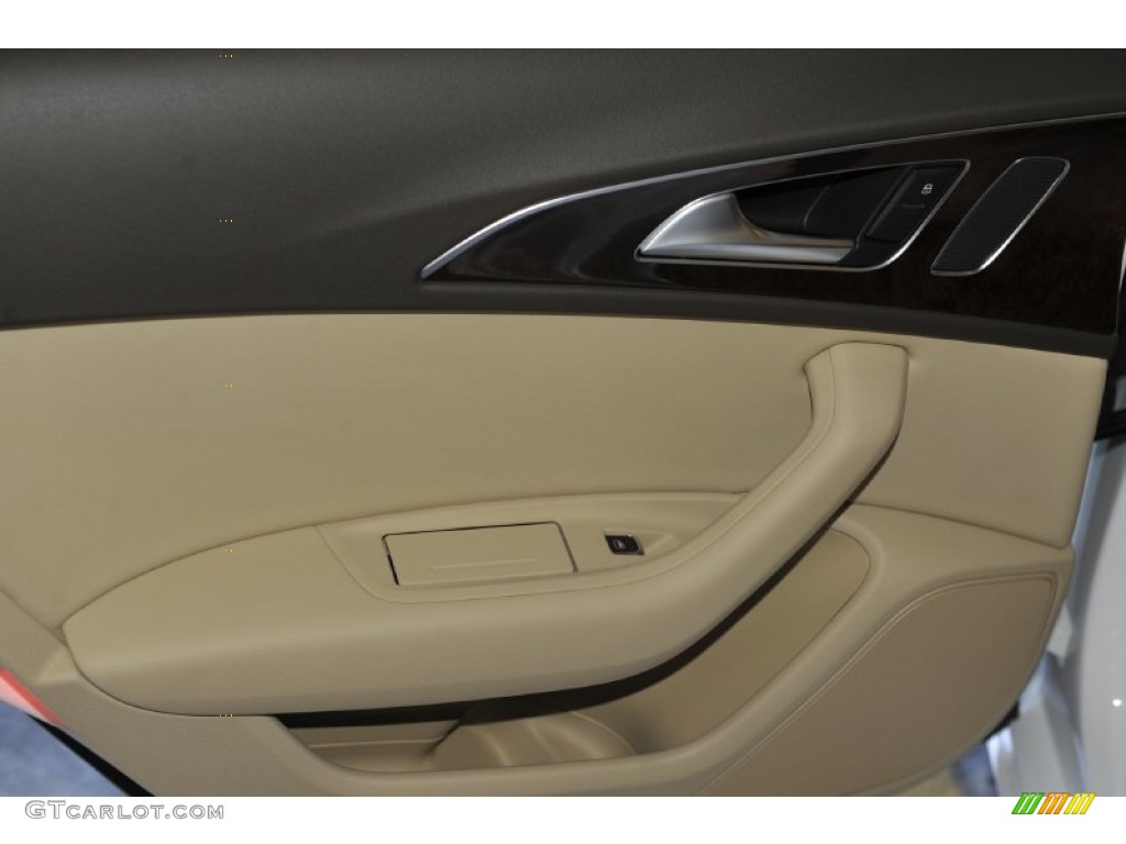 2012 A6 3.0T quattro Sedan - Ibis White / Velvet Beige photo #23