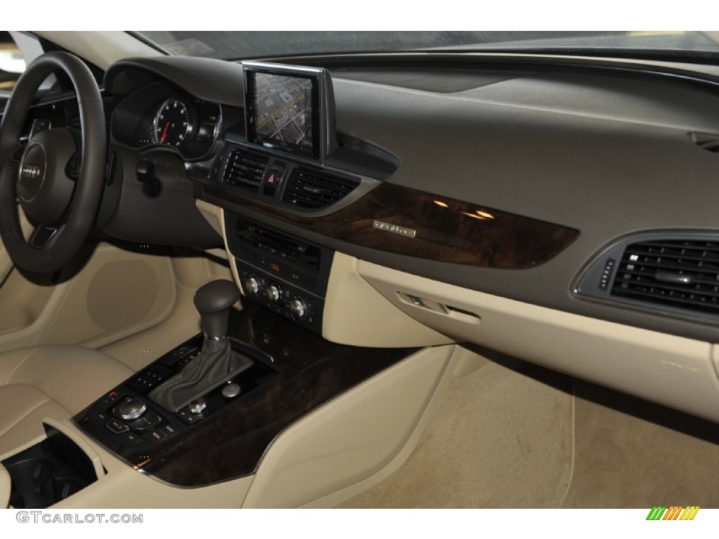 2012 A6 3.0T quattro Sedan - Ibis White / Velvet Beige photo #28