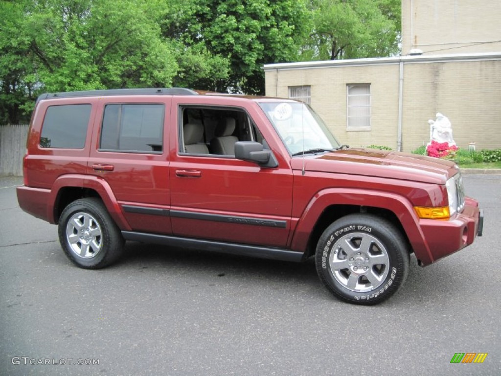 2007 Commander Sport 4x4 - Red Rock Pearl / Medium Slate Gray photo #10