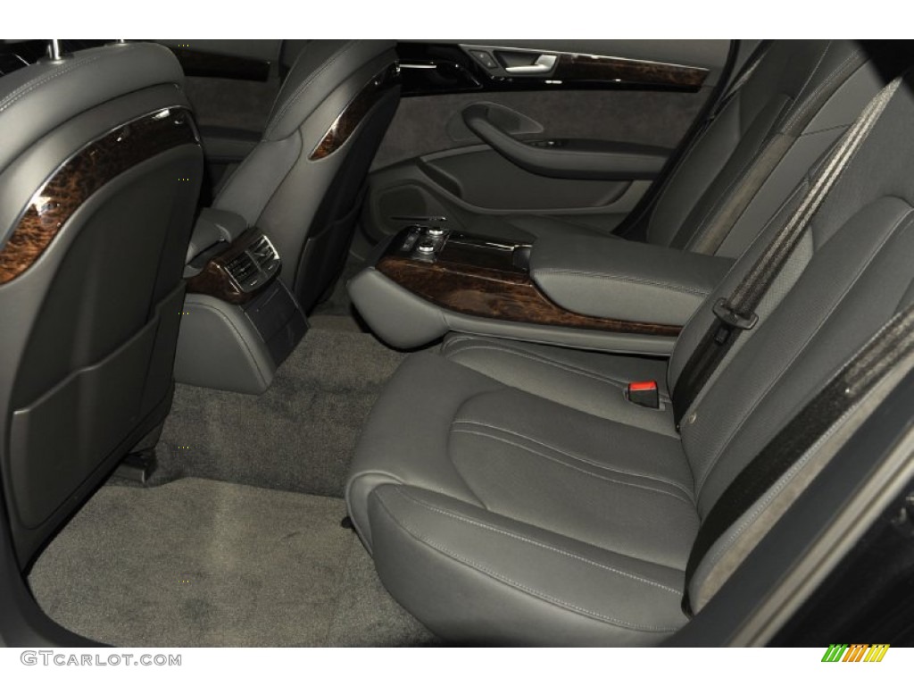 Black Interior 2012 Audi A8 L 4.2 quattro Photo #56649096