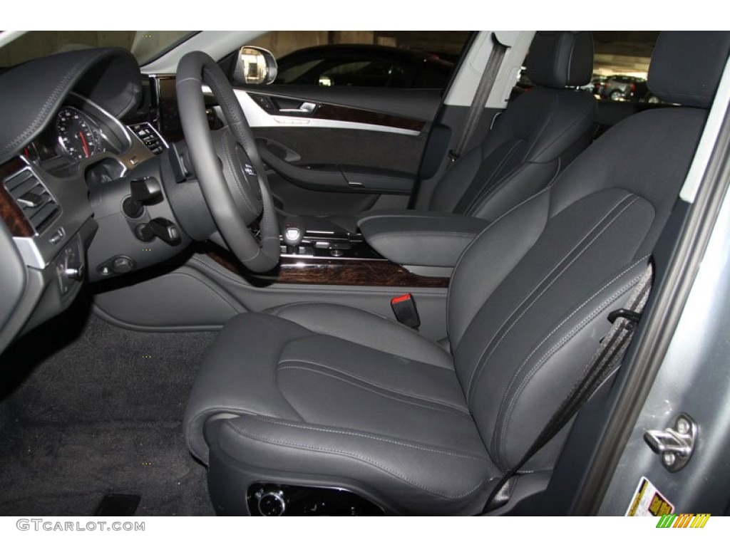 Black Interior 2012 Audi A8 4.2 quattro Photo #56649300
